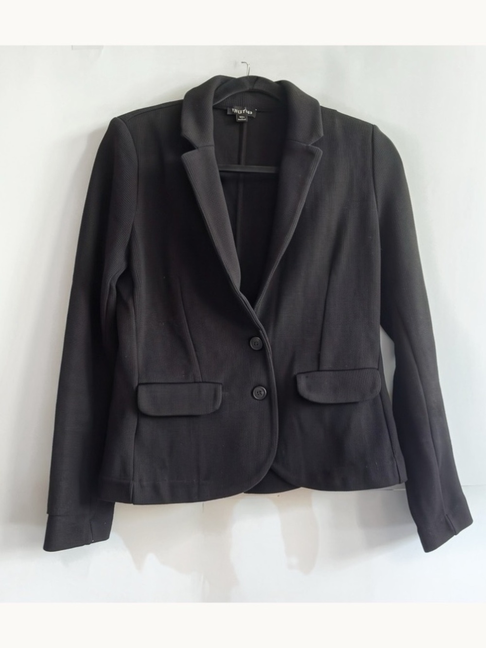 Whistles Black Slim Jersey Jacket Blazer Women's Size M